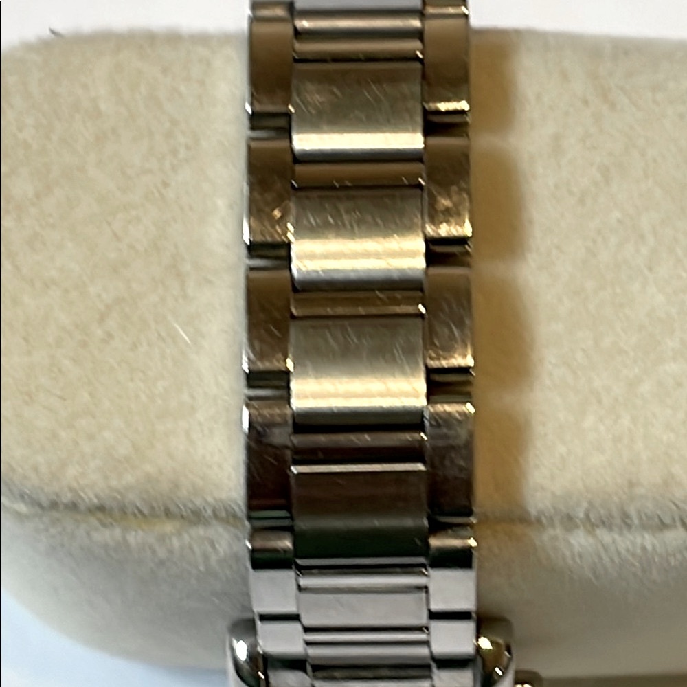 Coach Silver Rectangular Watch With White Face. - image 5